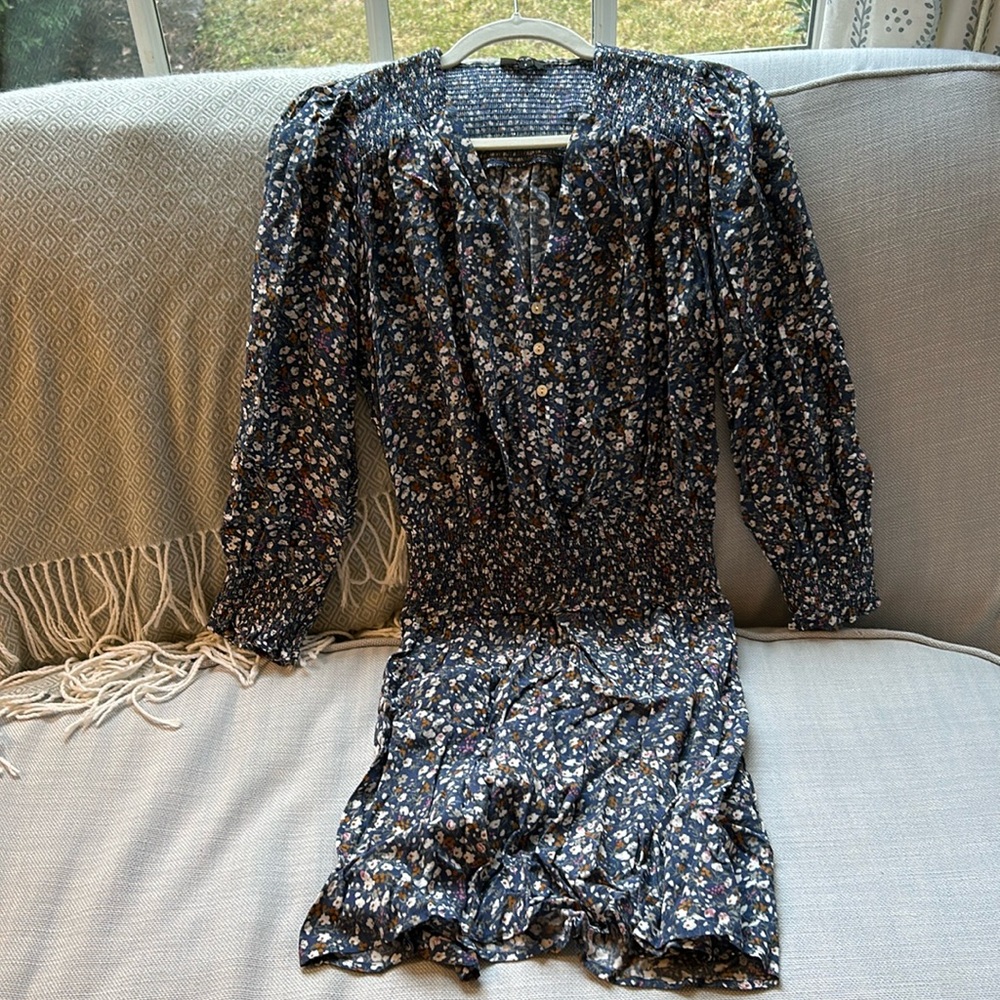 Rails floral long sleeved size small smock waist